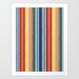 Summer Stripes Art Print