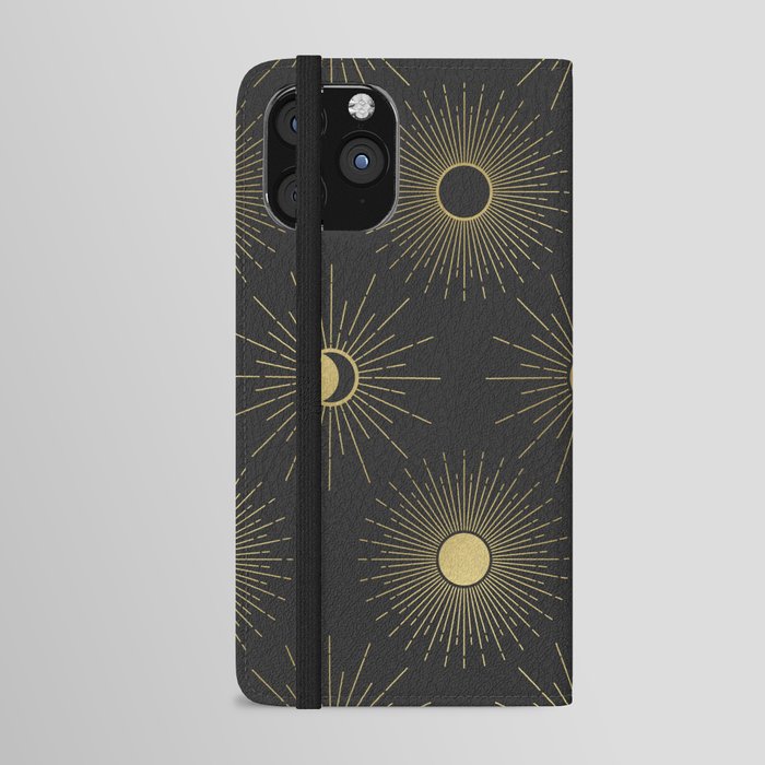Moon and Sun Theme iPhone Wallet Case