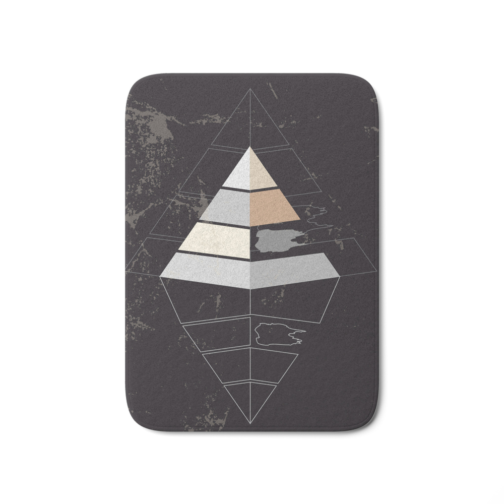 Pyramid Symbol Bath Mat by namosh