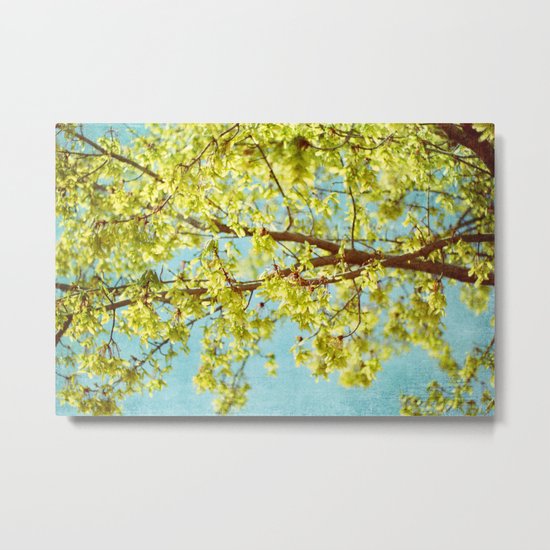 blue and green Metal Print