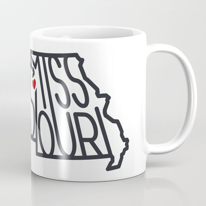 Kansas City Typography - Black Coffee Mug