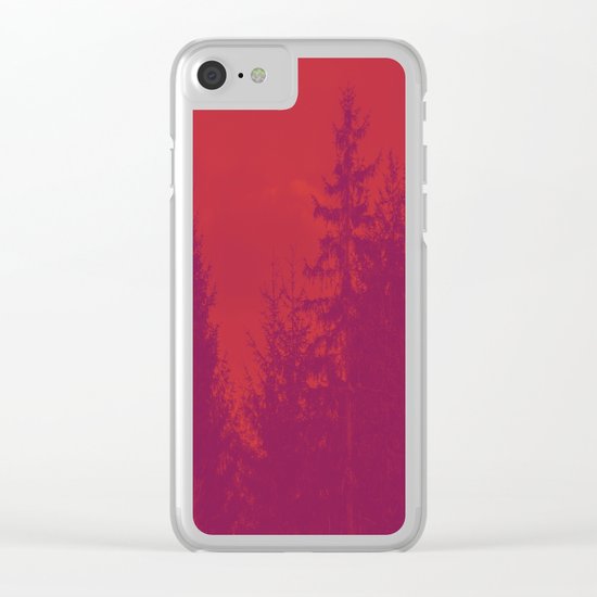 Purple Forest Clear iPhone Case
