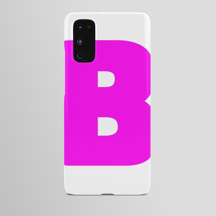 B (Magenta & White Letter) Android Case