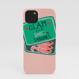 Glam In A Can Sardines iPhone Case