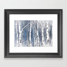 Birch Trees Framed Art Print