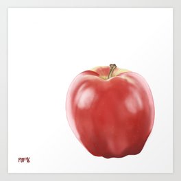 Apple I Art Print | Painting, Nature, Digital, Food 