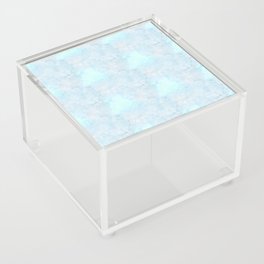 Pastel Blue Batik Pattern Acrylic Box