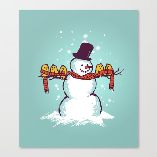 Sharing is caring (Winter edition) Canvas Print