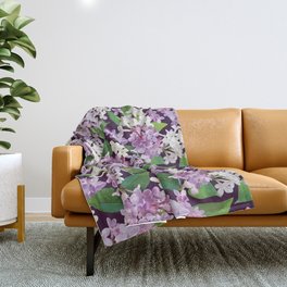 Lilac Fantasy Throw Blanket