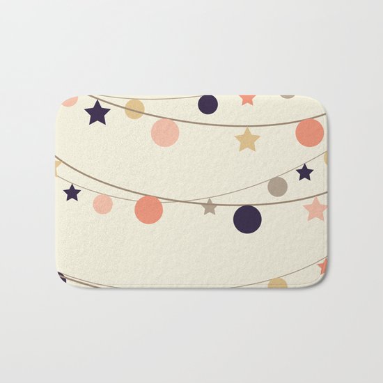 Christmas Garlands Bath Mat