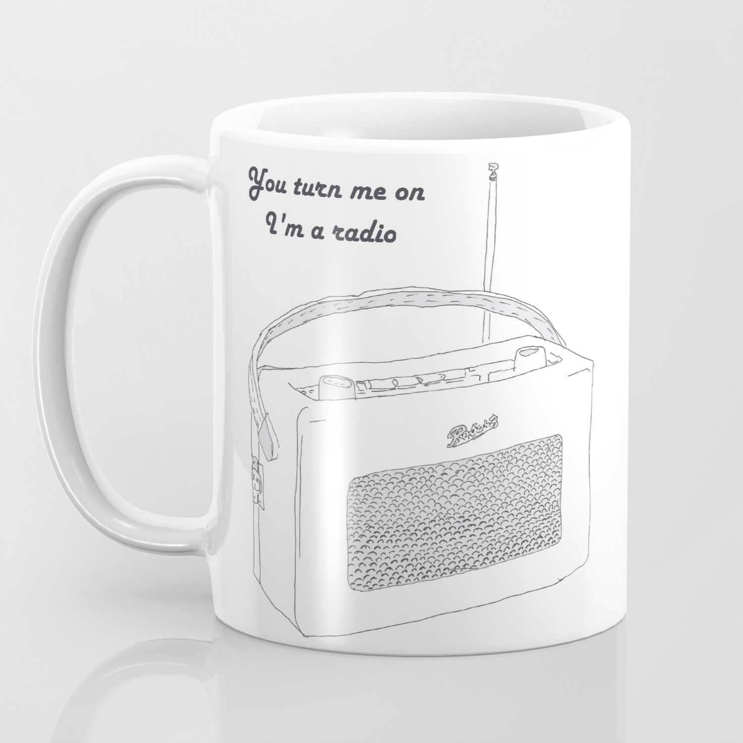 Joni Mitchell You Turn Me On I M A Radio Coffee Mug By Eleanormason Society6