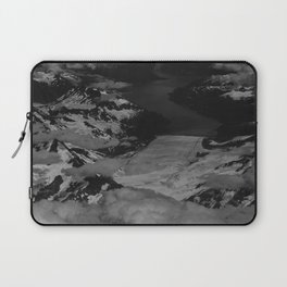 Aerial Glacier Six, B & W - Alaska Laptop Sleeve