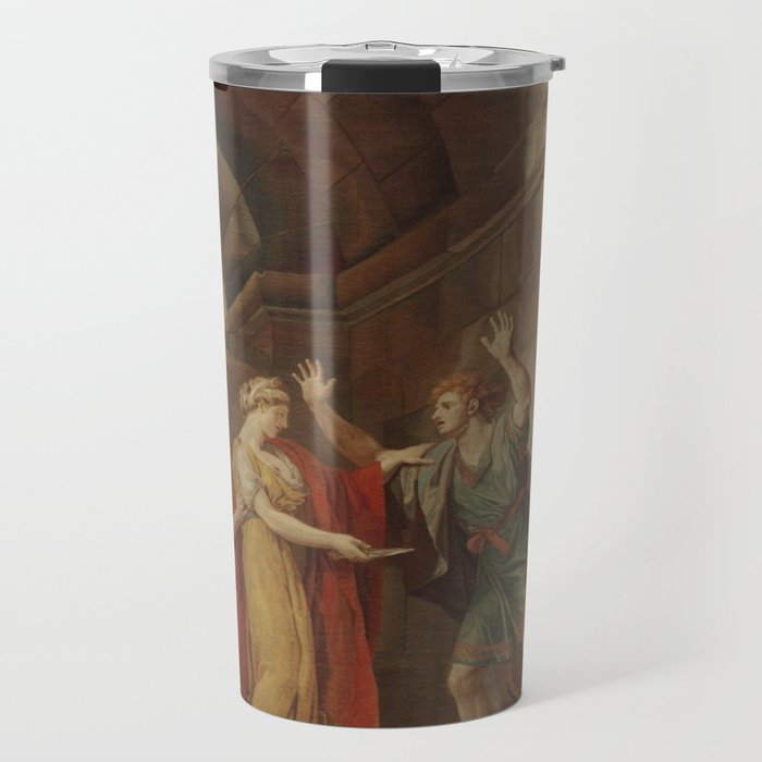 Antique 18th Century 'Arria and Paetus' French Prince Napoleon Tapestry Travel Mug
