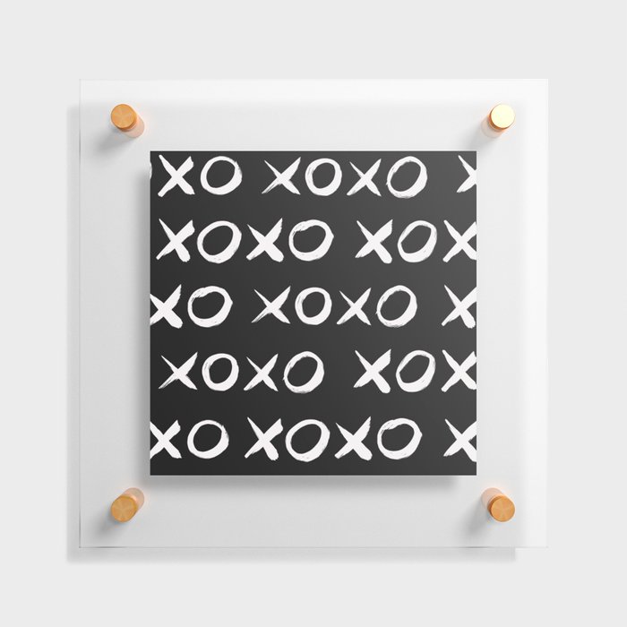 XOXO Hugs Kisses Pattern Floating Acrylic Print