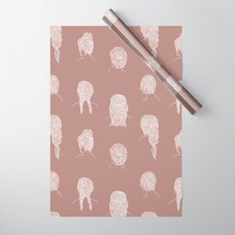 Braided Hairstyles - Dusty Rose Wrapping Paper