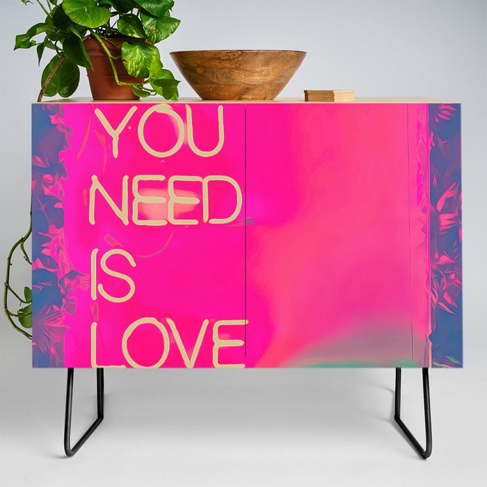 All we need is love and mojitos pink, dreams, pastel, love, cute,  Credenza