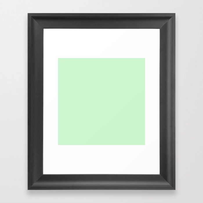 Mojito Green Framed Art Print