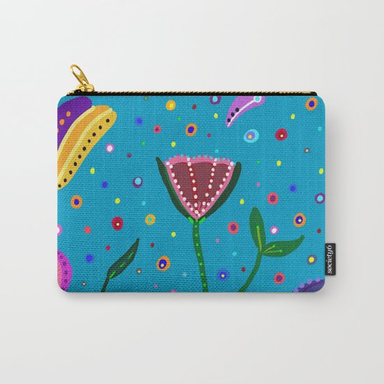 Flowers at Dusk, drawing Carry-All Pouch