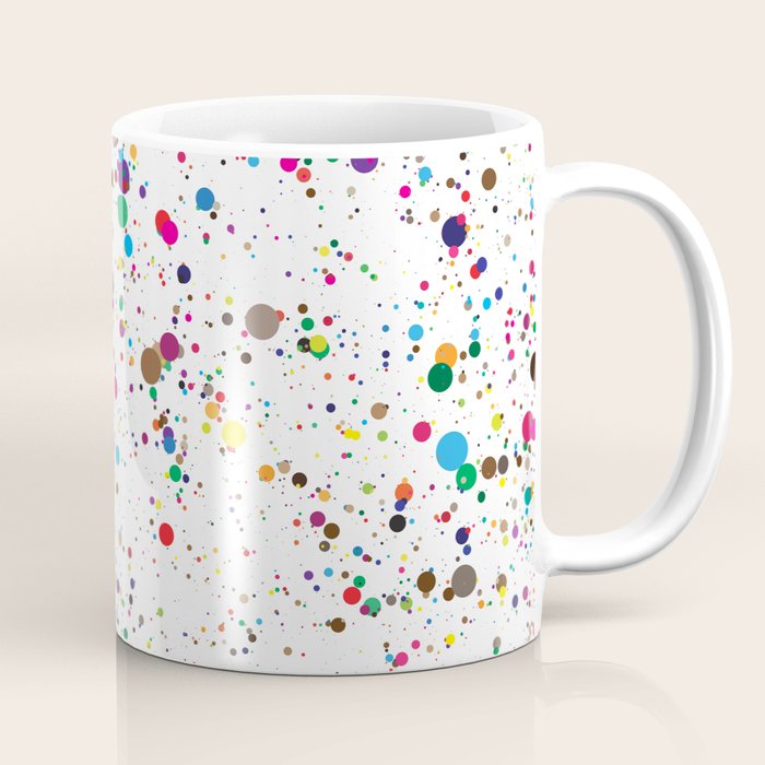 Confetti Paint Splatter Coffee Mug by Huntleigh Society6