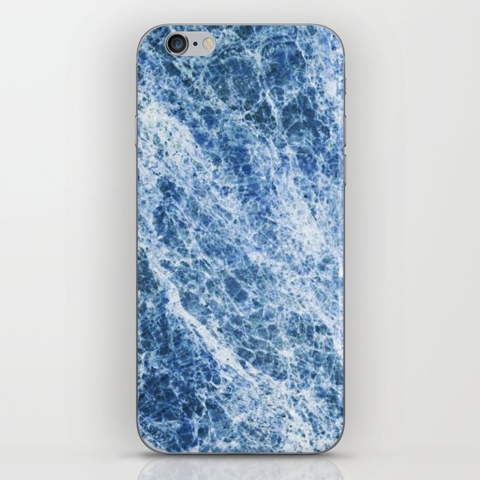 Cracked Blue Stone iPhone Skin