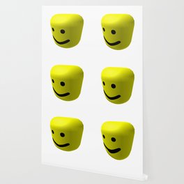 Oof Wallpaper For Any Decor Style Society6 - roblox noob head wallpaper
