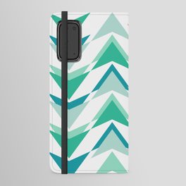 Arrows boho print in mint and blush  Android Wallet Case