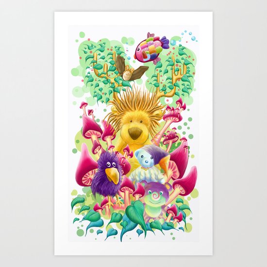 The guardian of nature Art Print