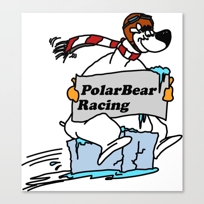 PolarBear Mascot Canvas Print