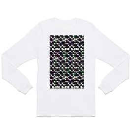 Green and Purple Glitch Lights Long Sleeve T-shirt