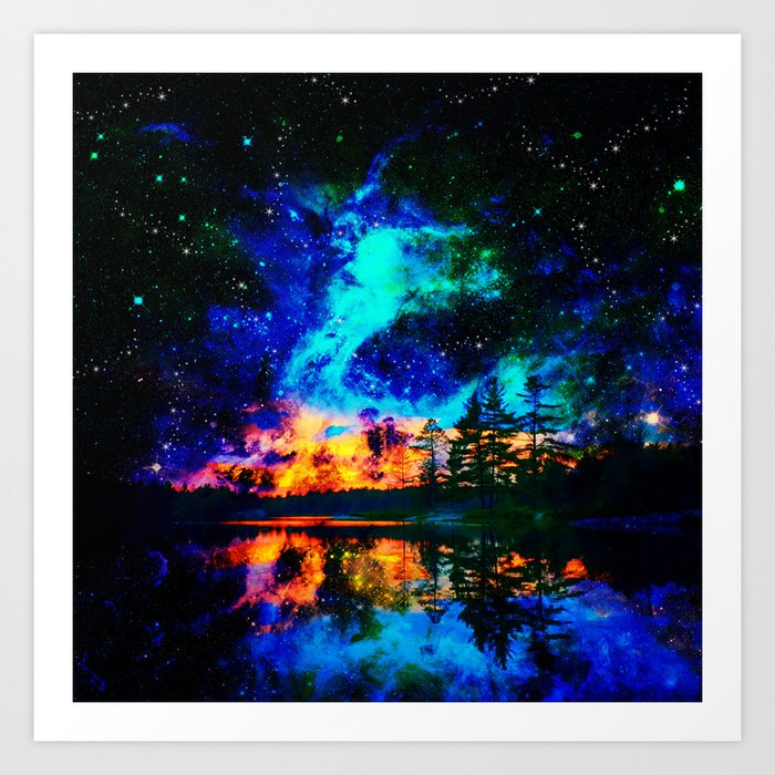 magical Lake Art Print by haroulita | Society6