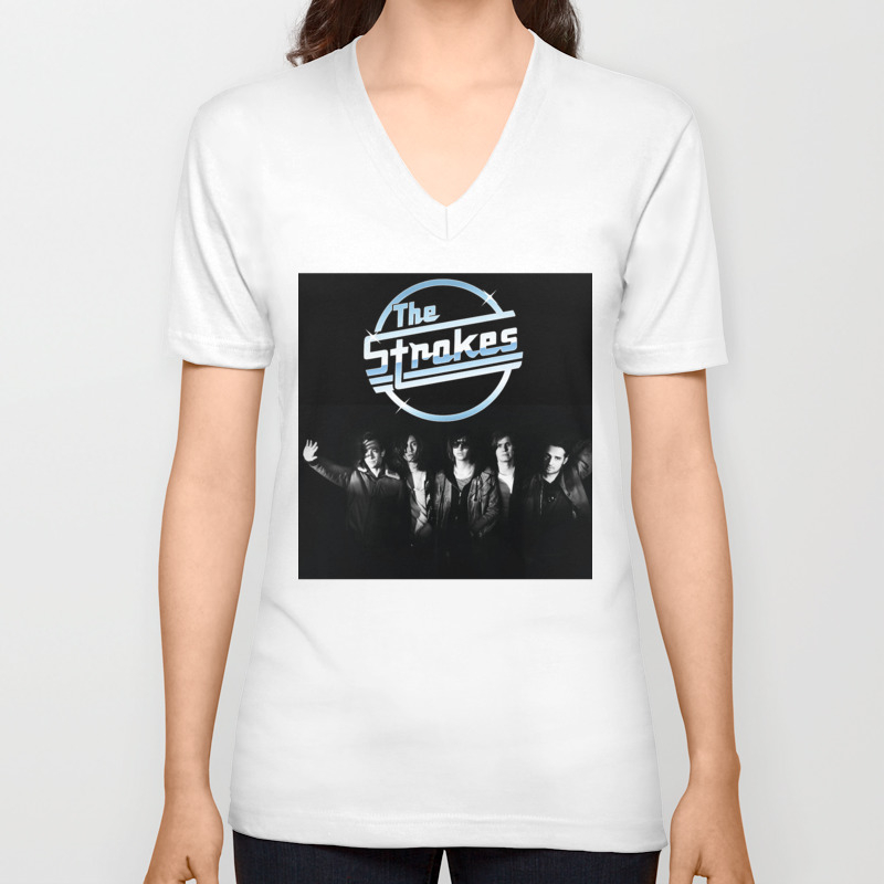 The Strokes Band Tour Dates 2019 Pahoman Unisex V-Neck T-shirt by kari684