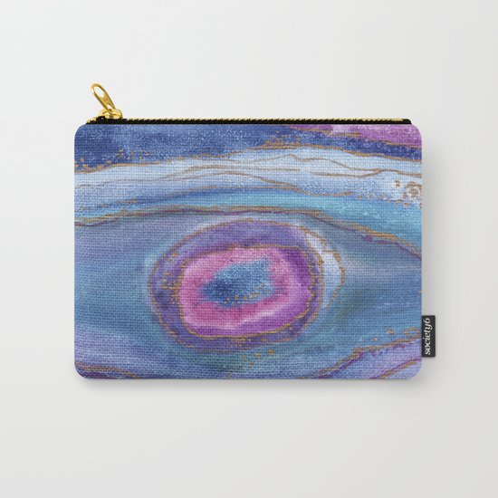 AGATE Inspired Watercolor Abstract 05 Carry-All Pouch