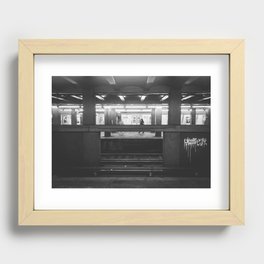 Underground Subway NYC Recessed Framed Print