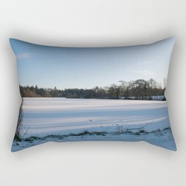 Snowy Lake Rectangular Pillow