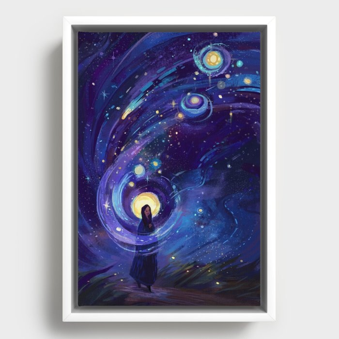 Of the Stars Framed Canvas
