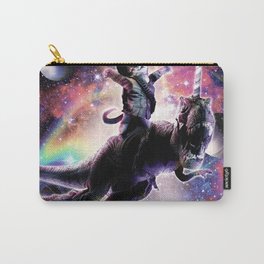Galaxy Cat On Dinosaur Unicorn In Space Carry-All Pouch