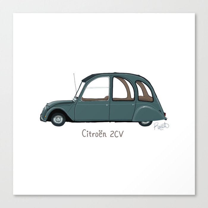 Citroën 2CV Canvas Print