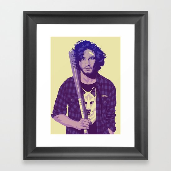 80/90s - J.S Framed Art Print