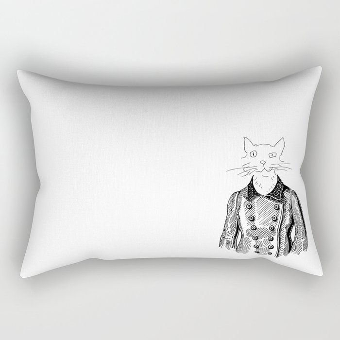 Crappy Cat 3! Rectangular Pillow