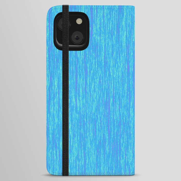 Beautiful Blue Abstract Pattern iPhone Wallet Case