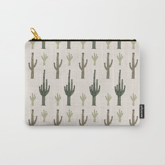Cactus Pattern Carry-All Pouch