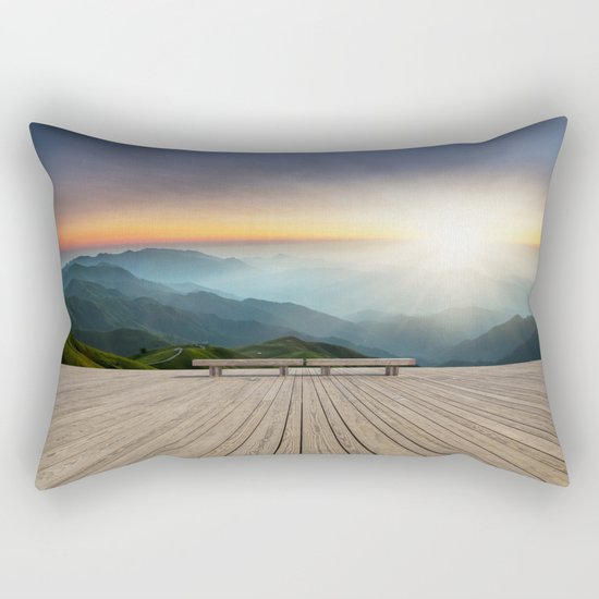 Wugong Mountain, China Rectangular Pillow