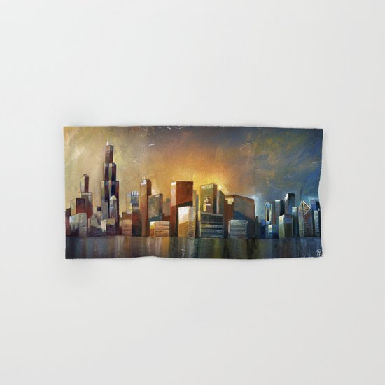 Chicago Sunrise Hand & Bath Towel