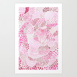 Watercolor Pink Rhythm II Art Print