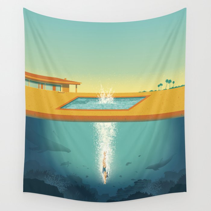 Beneath the Surface Wall Tapestry