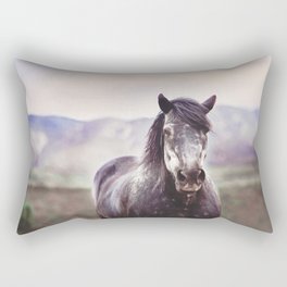 Wild & Free x Montana Horse Photography Rectangular Pillow