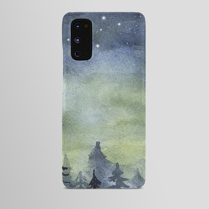Night forest Android Case