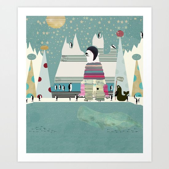 Arctic circle Art Print