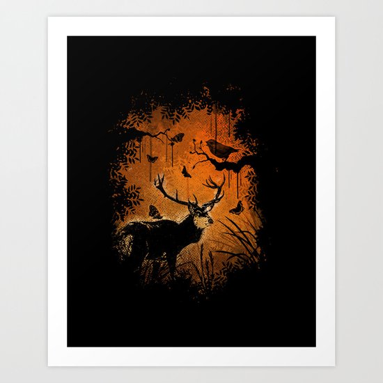 Lost Deer Art Print
