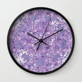 A Taste of Lilac Wine Wall Clock